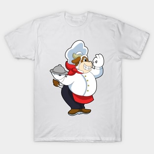 Cow as Waiter with Serving plate T-Shirt